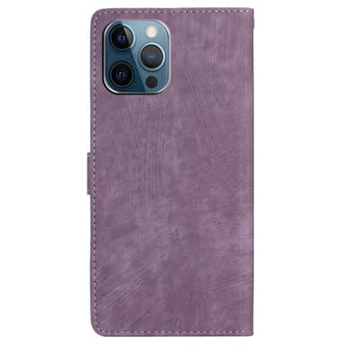 SKALO iPhone 15 Pro Max Lompakkokotelo PU-nahkaa - Violetti