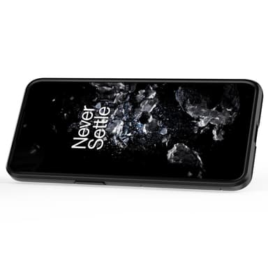 SKALO OnePlus 10T 5G Armor Hybridi metallirengas kuori - Musta