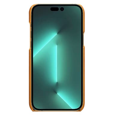 SKALO iPhone 14 Pro Max PU-nahkainen Korttikotelo - Vaaleanruskea