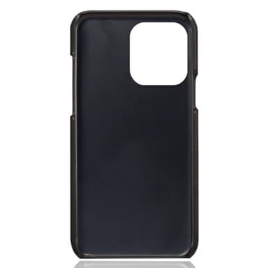 SKALO iPhone 15 Pro PU-nahkainen Korttikotelo - Musta