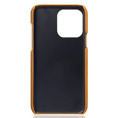 SKALO iPhone 14 Pro Max PU-nahkainen Korttikotelo - Vaaleanruskea