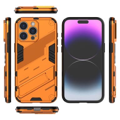 SKALO iPhone 15 Pro Max Hybrid BIBERCAS Suojakuori - Oranssi