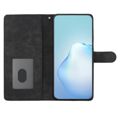 SKALO iPhone 15 Pro Max Lompakkokotelo PU-nahkaa - Musta