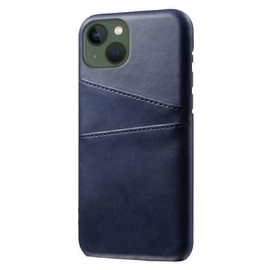 SKALO iPhone 14 PU-nahkainen Korttikotelo - Sininen