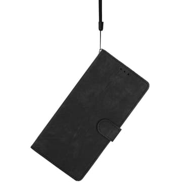 SKALO iPhone 15 Pro Max Lompakkokotelo PU-nahkaa - Musta