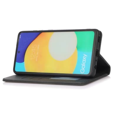SKALO Samsung A23 5G Slim Premium Lompakkokotelo - Musta