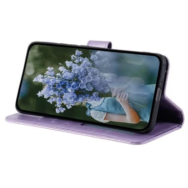 SKALO iPhone 15 Mandala lompakkokotelo - Violetti