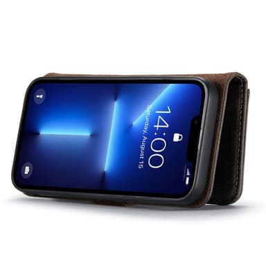 DG MING iPhone 15 Pro 2-in-1 magneetti lompakkokotelo - Harmaa