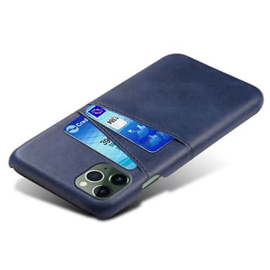 SKALO iPhone 14 PU-nahkainen Korttikotelo - Sininen