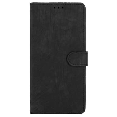 SKALO iPhone 15 Pro Max Lompakkokotelo PU-nahkaa - Musta