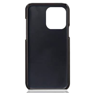 SKALO iPhone 14 Pro PU-nahkainen Korttikotelo - Musta