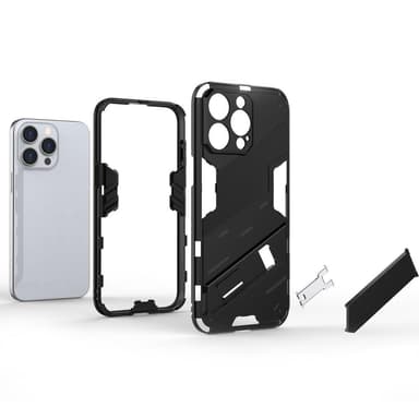 SKALO iPhone 15 Pro Max Hybrid BIBERCAS Suojakuori - Punainen