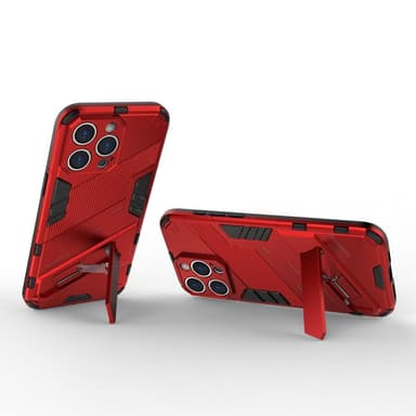 SKALO iPhone 15 Pro Max Hybrid BIBERCAS Suojakuori - Punainen