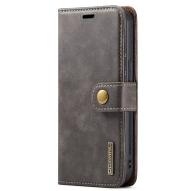 DG MING iPhone 15 Pro 2-in-1 magneetti lompakkokotelo - Harmaa