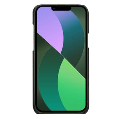 SKALO iPhone 14 PU-nahkainen Korttikotelo - Musta