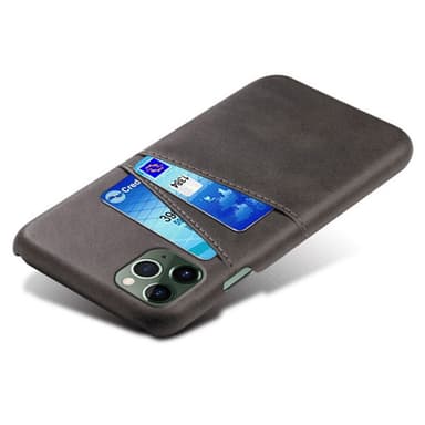 SKALO iPhone 14 Pro PU-nahkainen Korttikotelo - Musta