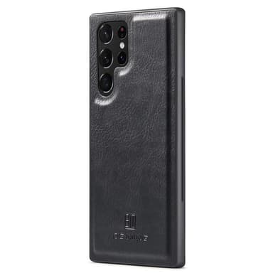 DG MING Samsung S22 Ultra 2-in-1 magneetti lompakkokotelo - Musta