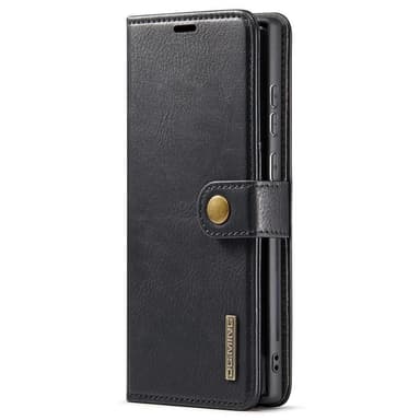 DG MING Samsung S22 Ultra 2-in-1 magneetti lompakkokotelo - Musta
