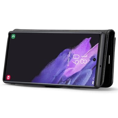 DG MING Samsung S22 Ultra 2-in-1 magneetti lompakkokotelo - Musta