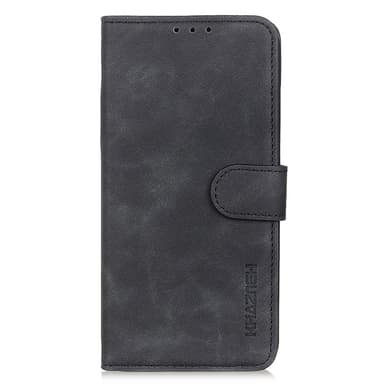 SKALO iPhone 15 KHAZNEH Lompakkokotelo PU-nahasta - Musta