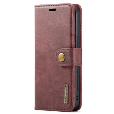 DG MING iPhone 14 Pro 2-in-1 magneetti lompakkokotelo - Punainen