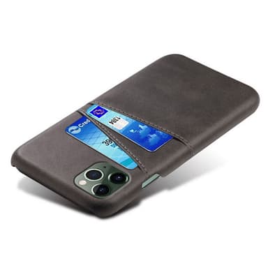 SKALO iPhone 14 PU-nahkainen Korttikotelo - Musta