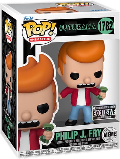 Funko Pop! Futurama action figure (Phillip J. Fry with money)
