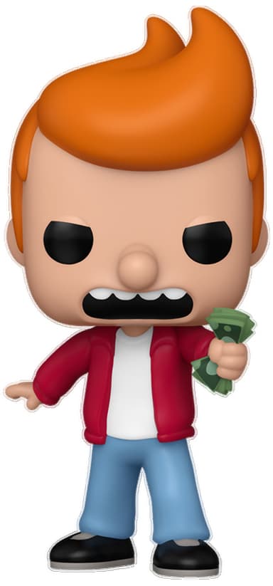 Funko Pop! Futurama action figure (Phillip J. Fry with money)