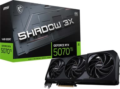 MSI GeForce RTX 5070 Ti 16 G SHADOW 3X OC näytönohjain