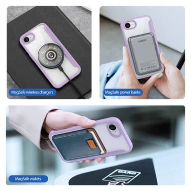 DUX DUCIS iPhone 16e Skin X Pro Lompakkokotelo - Violetti