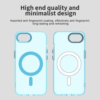 SKALO iPhone 16e Candy Series Hybrid Suojakuori - Sininen