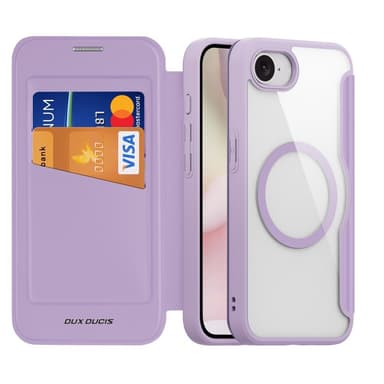 DUX DUCIS iPhone 16e Skin X Pro Lompakkokotelo - Violetti