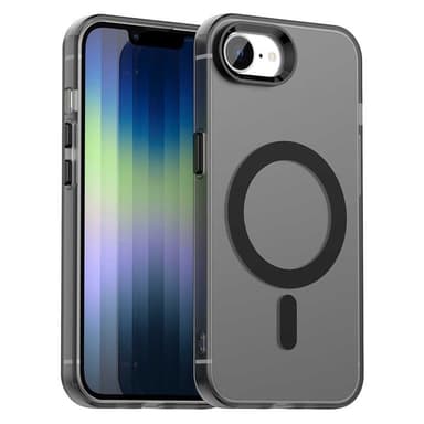 SKALO iPhone 16e Candy Series Hybrid Suojakuori - Musta