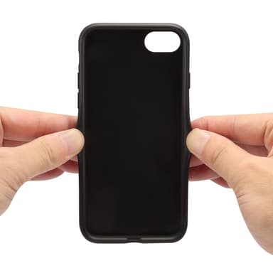 SKALO iPhone 16e PU-nahkainen kaksoiskorttipaikka Suojakuori - Musta
