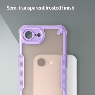 SKALO iPhone 16e Armor Hybrid Frosted Suojakuori - Violetti