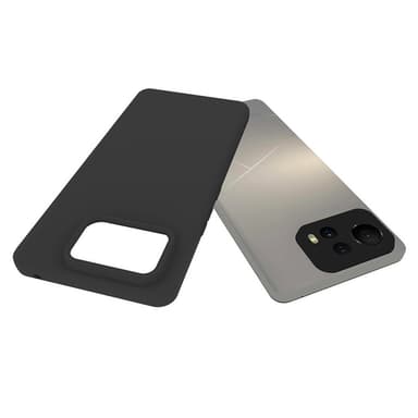 SKALO Asus Zenfone 12 Ultra 5G Mattamusta Ultrahohut TPU Suojakuori - Musta