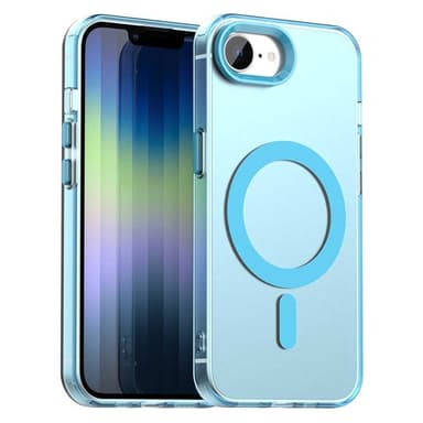 SKALO iPhone 16e Candy Series Hybrid Suojakuori - Sininen
