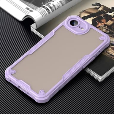 SKALO iPhone 16e Armor Hybrid Frosted Suojakuori - Violetti