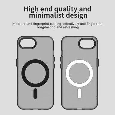 SKALO iPhone 16e Candy Series Hybrid Suojakuori - Musta