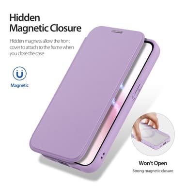 DUX DUCIS iPhone 16e Skin X Pro Lompakkokotelo - Violetti