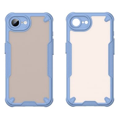 SKALO iPhone 16e Armor Hybrid Frosted Suojakuori - Sininen