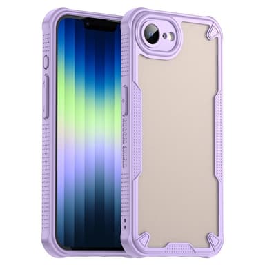 SKALO iPhone 16e Armor Hybrid Frosted Suojakuori - Violetti