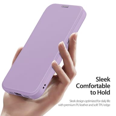 DUX DUCIS iPhone 16e Skin X Pro Lompakkokotelo - Violetti