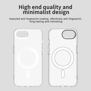 SKALO iPhone 16e Candy Series Hybrid Suojakuori - Valkoinen