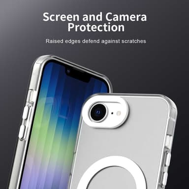 SKALO iPhone 16e Candy Series Hybrid Suojakuori - Valkoinen