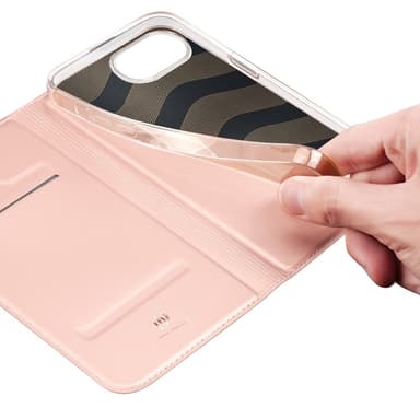 DUX DUCIS iPhone 16e Skin Pro Series Lompakkokotelo - Pinkki