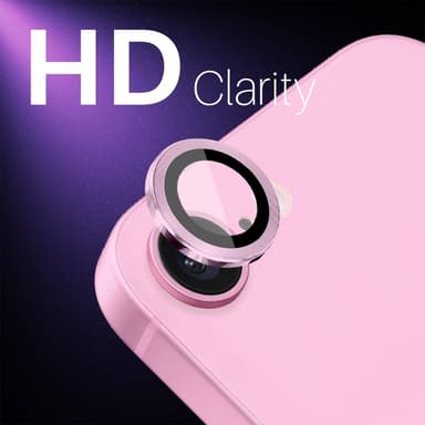 SKALO iPhone 16e NORTHJO Kamerasuoja Metallirengas - Pinkki