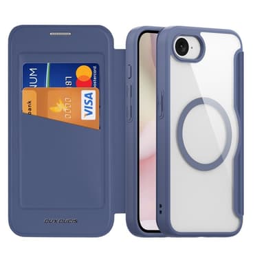 DUX DUCIS iPhone 16e Skin X Pro Lompakkokotelo - Sininen