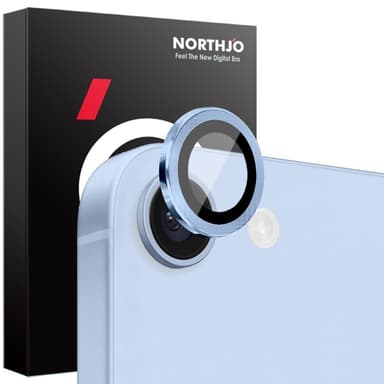 SKALO iPhone 16e NORTHJO Kamerasuoja Metallirengas - Sininen