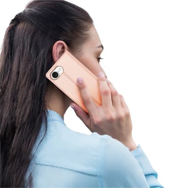 DUX DUCIS iPhone 16e Skin Pro Series Lompakkokotelo - Pinkki
